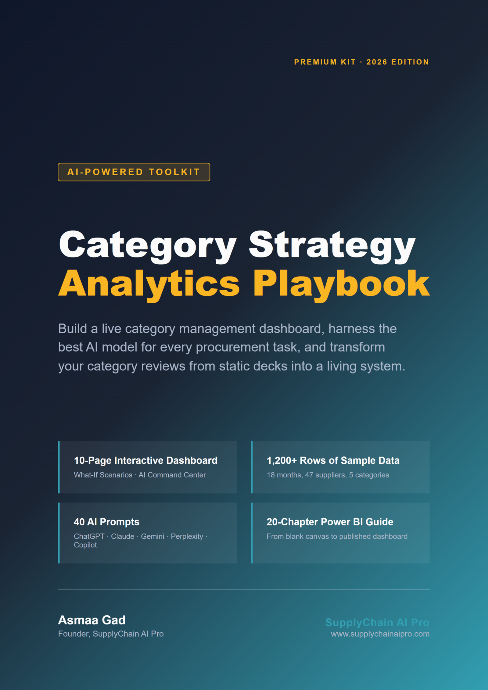 AI-Powered Category Strategy Toolkit - Supply Chain AI Pro