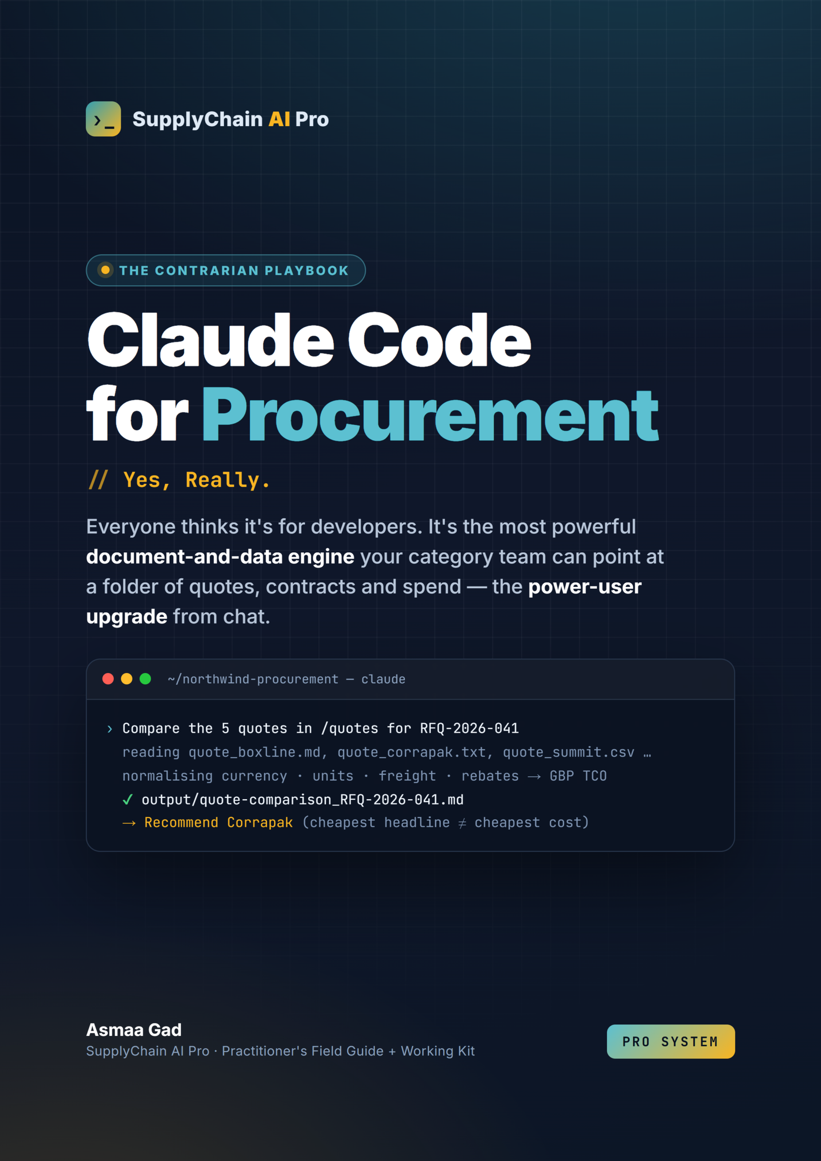 Claude Code for Procurement: The Pro System