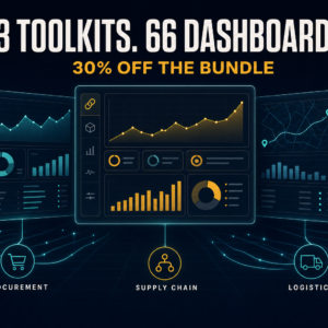 All 3 Dashboard Toolkits Bundle (Procurement, Supply Chain and Logistics)